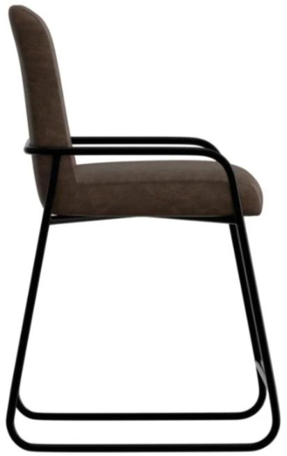 International Furniture Direct Seating Black/Brown Bar Stool-3