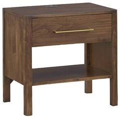 Bassett® Furniture BenchMade Parkway Tobacco Bedside Table with Charger