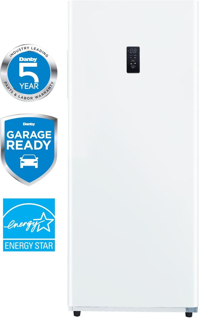 Danby® 28" 14 Cu. Ft. White Upright Freezer-2