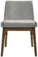 Elements International Weston Smoke/Walnut Upholstery Dining Side Chair-1