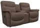 La-Z-Boy® James Mocha Manual Reclining Loveseat with Console-0