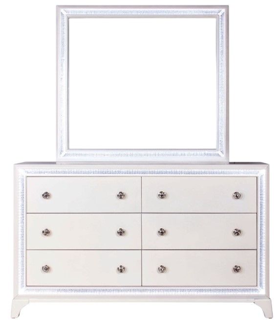 Steve Silver Co. Cassie 4-Piece Pearl King Panel Bedroom Set-3