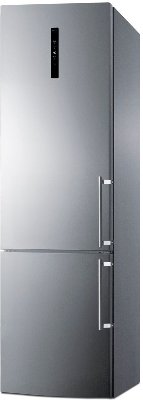 Summit® 11.72 Cu. Ft. Stainless Steel Counter Depth Bottom Freezer Refrigerator -1