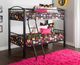 Powell® Heavy Metal Black Full/Full Bunk Bed-1