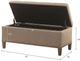 Olliix by Madison Park Light Taupe Shandra II Tufted Top Storage Bench-4