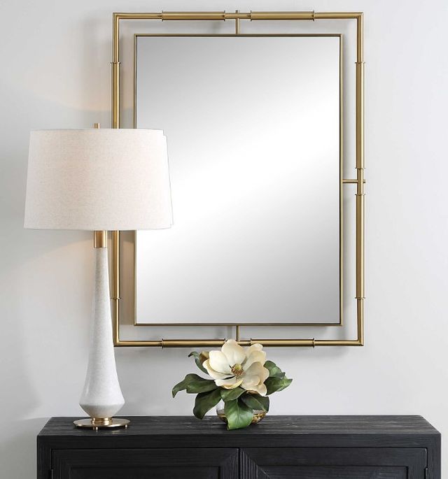 Uttermost® It's All Connected Brass Mirror-1