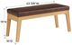 Whittier Wood® Furniture Addison Duet Upholstered Bench-1