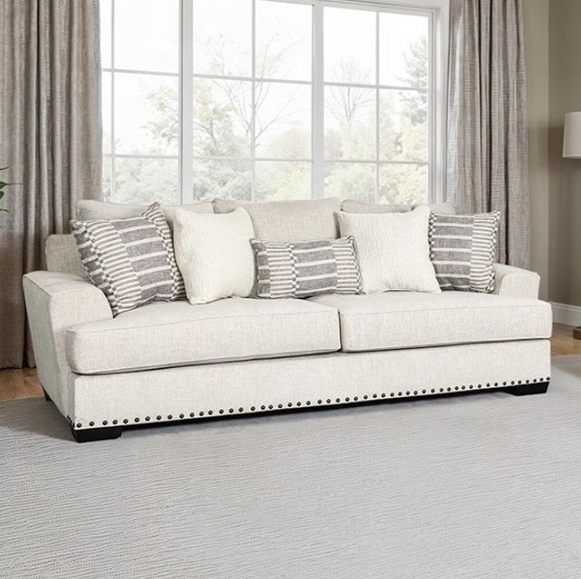Furniture of America® Gervais Taupe Oversized Sofa-1