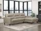 Homelegance® Lewes 2-Piece Latte Right-Arm Facing Sectional and Chaise-1