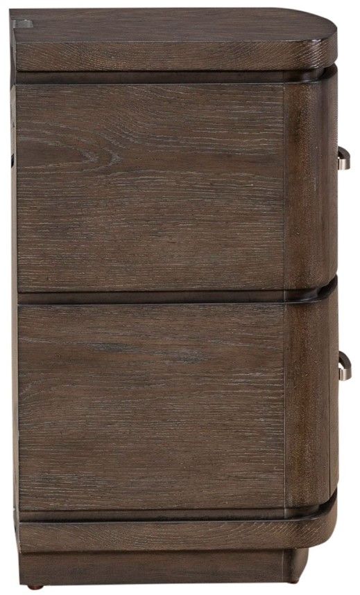 Liberty Furniture Cascade Falls Satin Espresso Nightstand with Charging Station-3