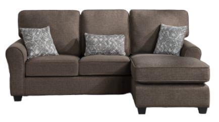 Milton Greens Stars 2-Piece Dark Brown Plushy Cushioned Flared Round Arm Sectional-0