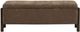 TOV Furniture Abby Brown Nubby Fabric Storage Bench-3