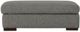 Kevin Charles® Veronica Sugarshack Dark Gray Ottoman-1