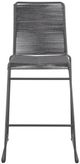 Coaster® Jerome 2-Piece Charcoal/Gunmetal Upholstered Bar Stools-2