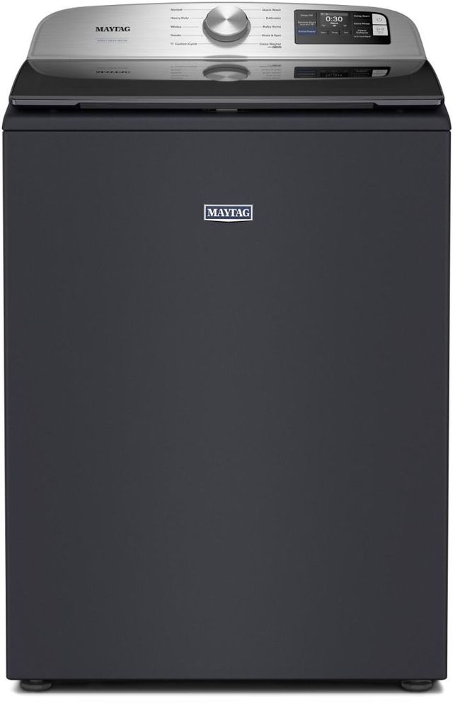 Maytag® 6 Cu. Ft. Midnight Steel Agitator Top Load Washer with Extra Power and Smart Appliance-0