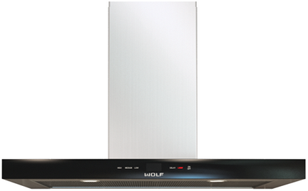 Wolf® 36" Black Cooktop Wall Hood-0