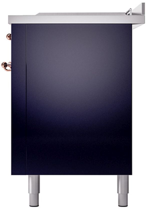 Ilve® Nostalgie II Series 60" Midnight Blue Pro Style Dual Fuel Range-3