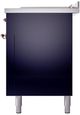 Ilve® Nostalgie II Series 60" Midnight Blue Pro Style Dual Fuel Range-3