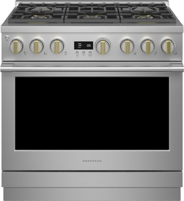 Monogram® 4 Piece Stainless Steel Dual Fuel Kitchen Package-2