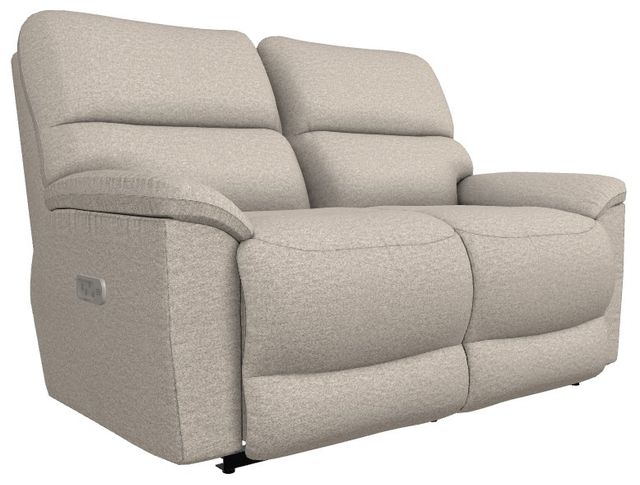 La-Z-Boy® Brooks Muslin Power Reclining Loveseat with Headrest and Lumbar-0