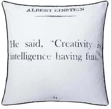 Stylecraft Tinck Dark Gray/White Throw Pillow-0