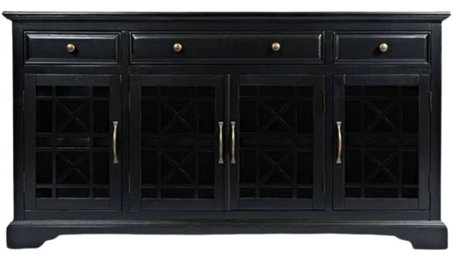 Jofran Inc. Craftsman Antique Black 60" Media Console-2