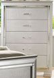 Furniture of America® Bellanova 5-Piece Silver Queen Upholstered Bedroom Set-4