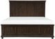 Mazin Furniture Cardano Driftwood Charcoal Queen Bed-0