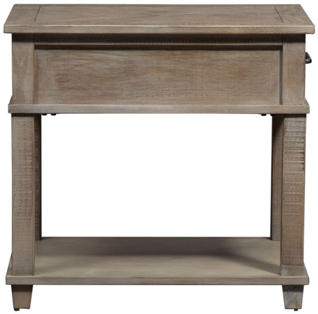Liberty Furniture Parkland Falls Weathered Taupe Rectangular End Table-3