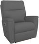 La-Z-Boy® Norton Blue Grey Leather Power Rocking Recliner with Headrest and Lumbar-0