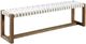 Modus Furniture One Bisque/White Pearl Dining Bench-0