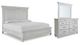 Benchcraft® Kanwyn 3-Piece Whitewash King Panel Storage Bed Set-0