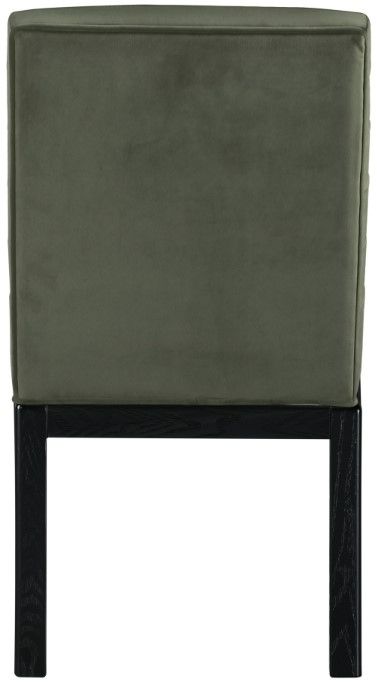 Meridian Furniture Evelyn Green/Black Velvet Upholstered Side Chair-3