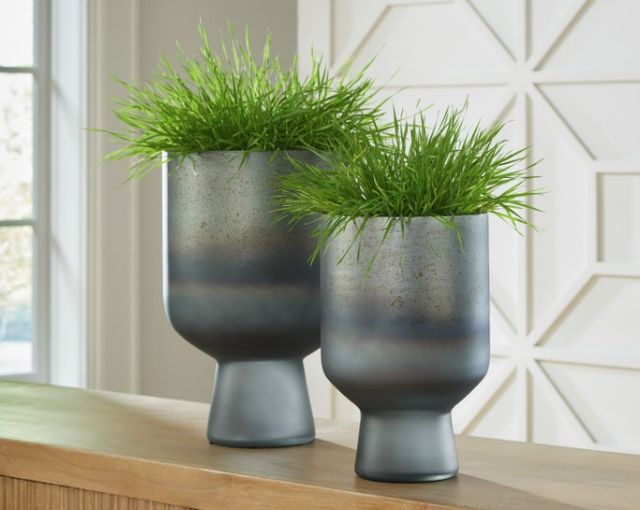 Signature Design by Ashley® Pennmore Antique Blue 10" Vase-4