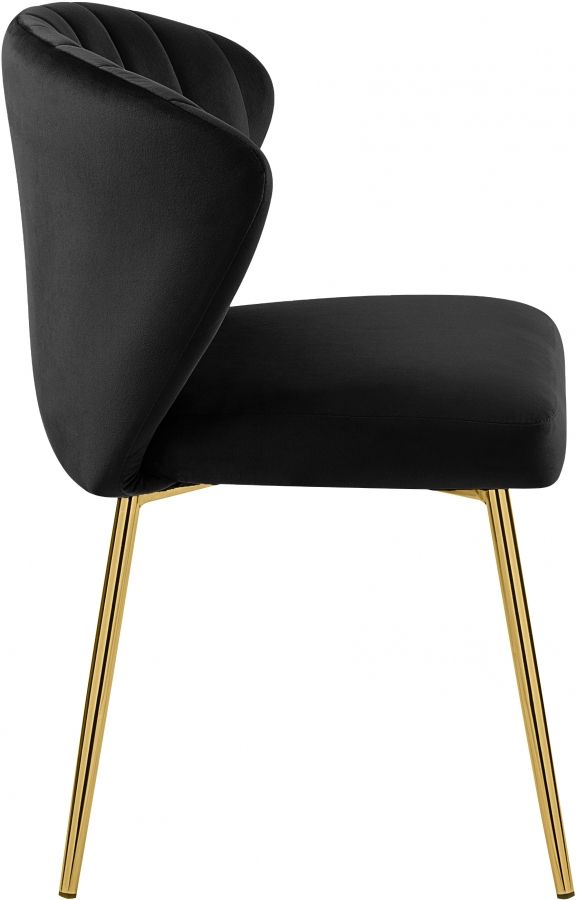 Meridian Furniture Finley Black Velvet Dining Chair-3