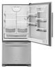 KitchenAid® 33 in. 22.1 Cu. Ft. Stainless Steel Bottom Freezer Refrigerator-1