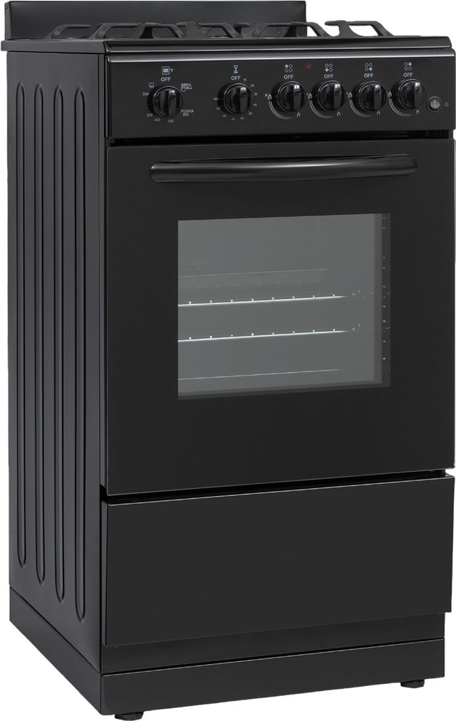 Element® 30" Black Freestanding Gas Range-3