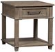 Liberty Furniture Parkland Falls Weathered Taupe Rectangular End Table-0