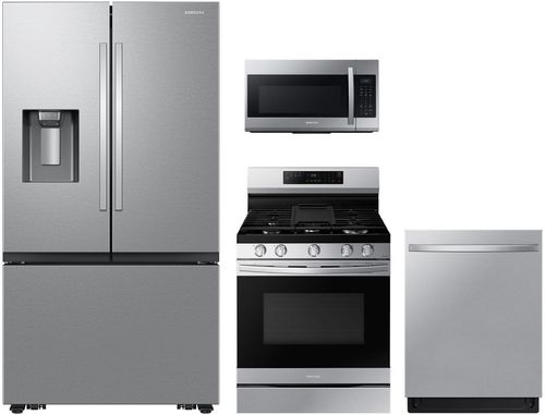 Samsung 4-Piece Stainless Steel Kitchen Package Samsung 4-Piece Stainless Steel Kitchen Package