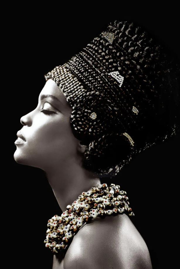 Classy Art Woman Side Profile Wall Art-1