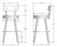 Tabouret pivotant à hauteur de bar d'Amisco® Lauren-1