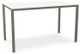 Amisco Customizable Bennington 72" White Glass Bar Table-0