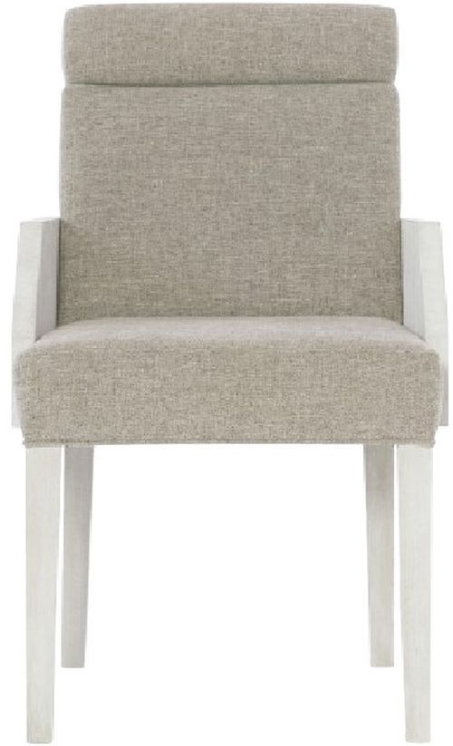 Bernhardt Foundations Beige/Gray Dining Arm Chair-1
