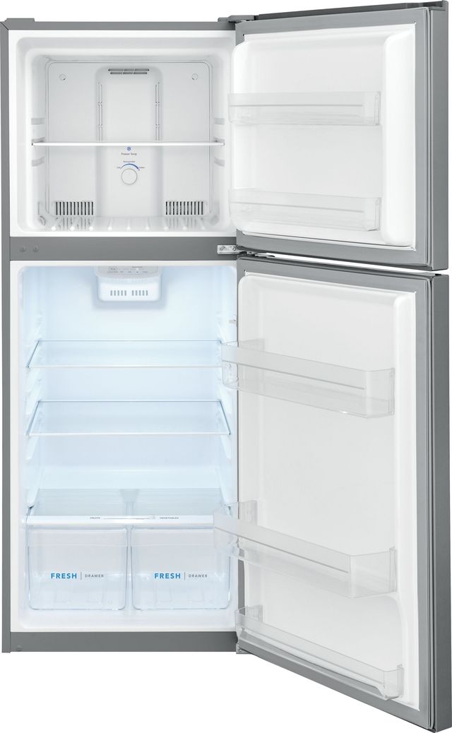 Frigidaire® 11.6 Cu. Ft. Brushed Steel Top Freezer Refrigerator-1