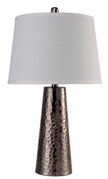 Furniture of America® Luz Silver Table Lamp-0