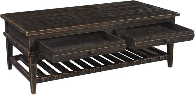aspenhome® Reeds Farm Weathered Black Cocktail Table-1
