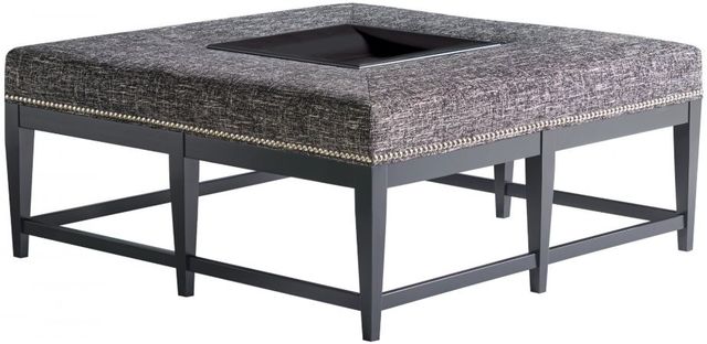 Lexington Home Customizable Carillon Cocktail Ottoman with Removable Tray-0