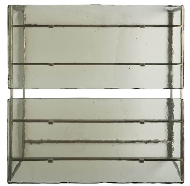 Universal Explore Home™ Avaline Smoke Jordan Cocktail Table with Antique Nickel Base-3