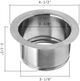 XO Silver Extended Garbage Disposal Flange-3