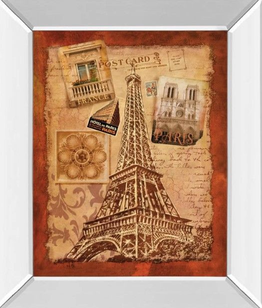 Classy Art Memories of Paris by Conrad Knutsen Framed Wall Art-0